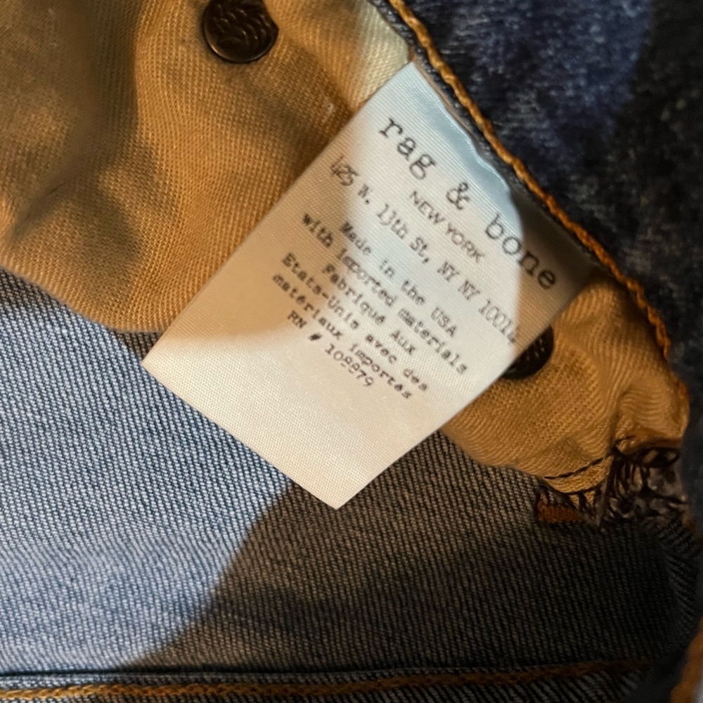 Size 25 Rag & Bone Dre Low Rise Boyfriend Coopers - Picture 6 of 10